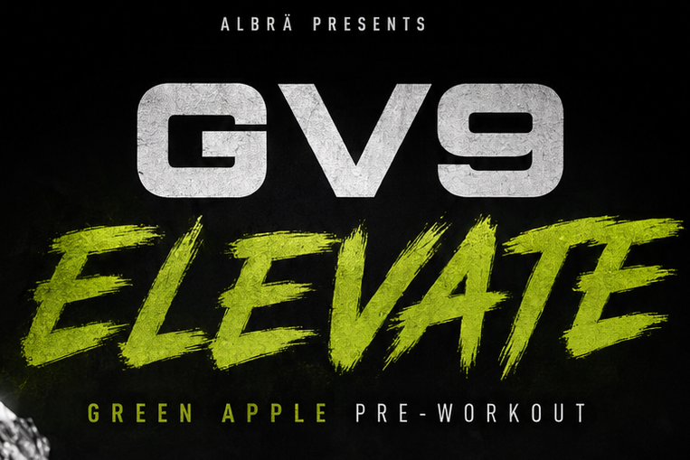 GV9 ELEVATE – Green Apple Pre-Workout (500 g)